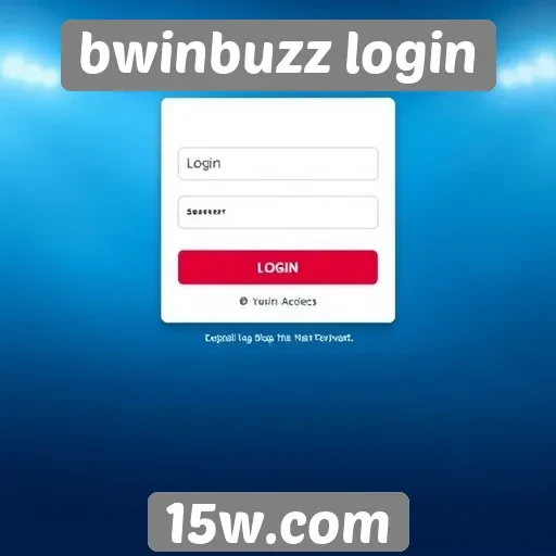 Processo de login no site bwinbuzz